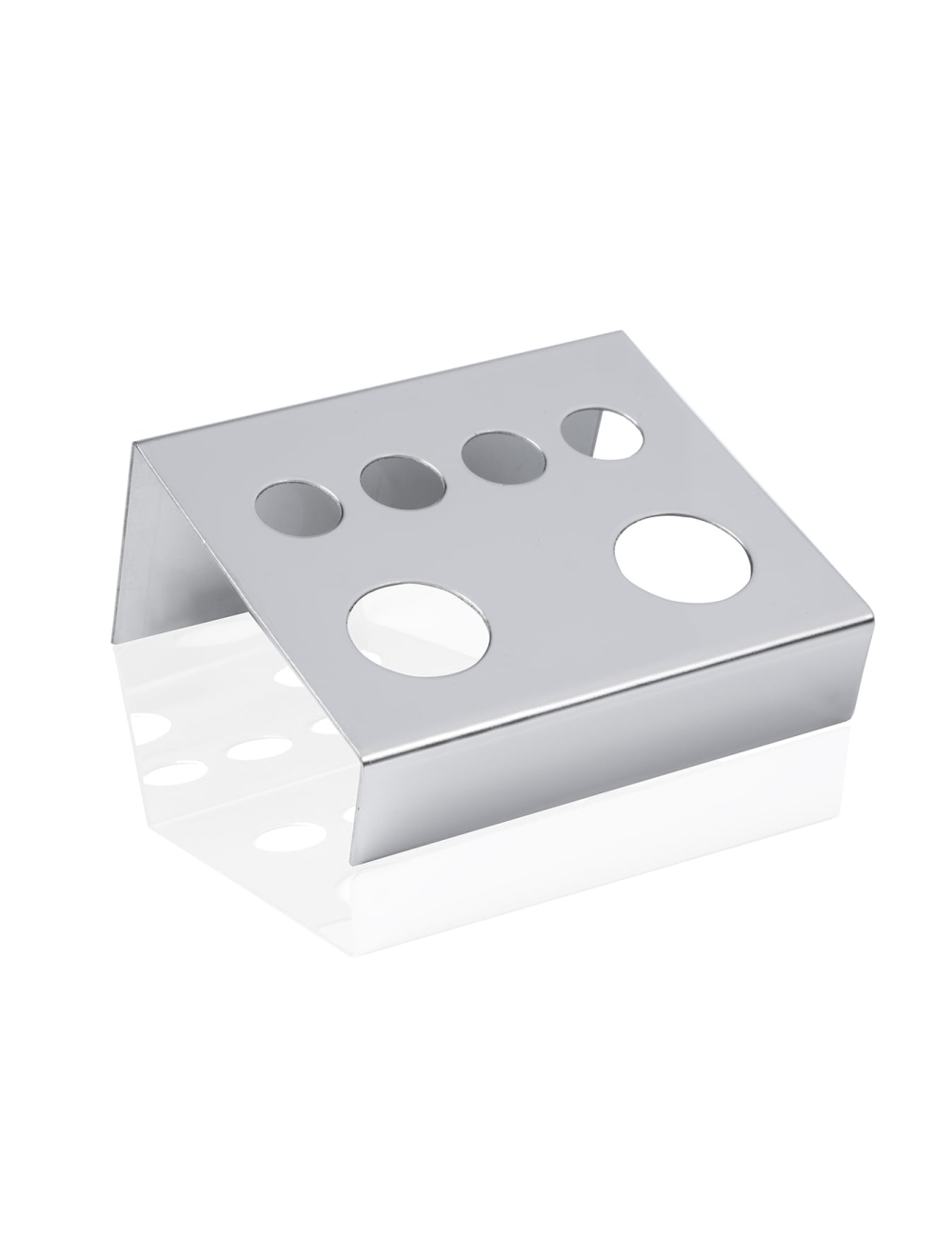 Porte cupules a pigment 6 trous en inox - Maud professional shop Porte cupules a pigment 6 trous en inox - Maud professional shop