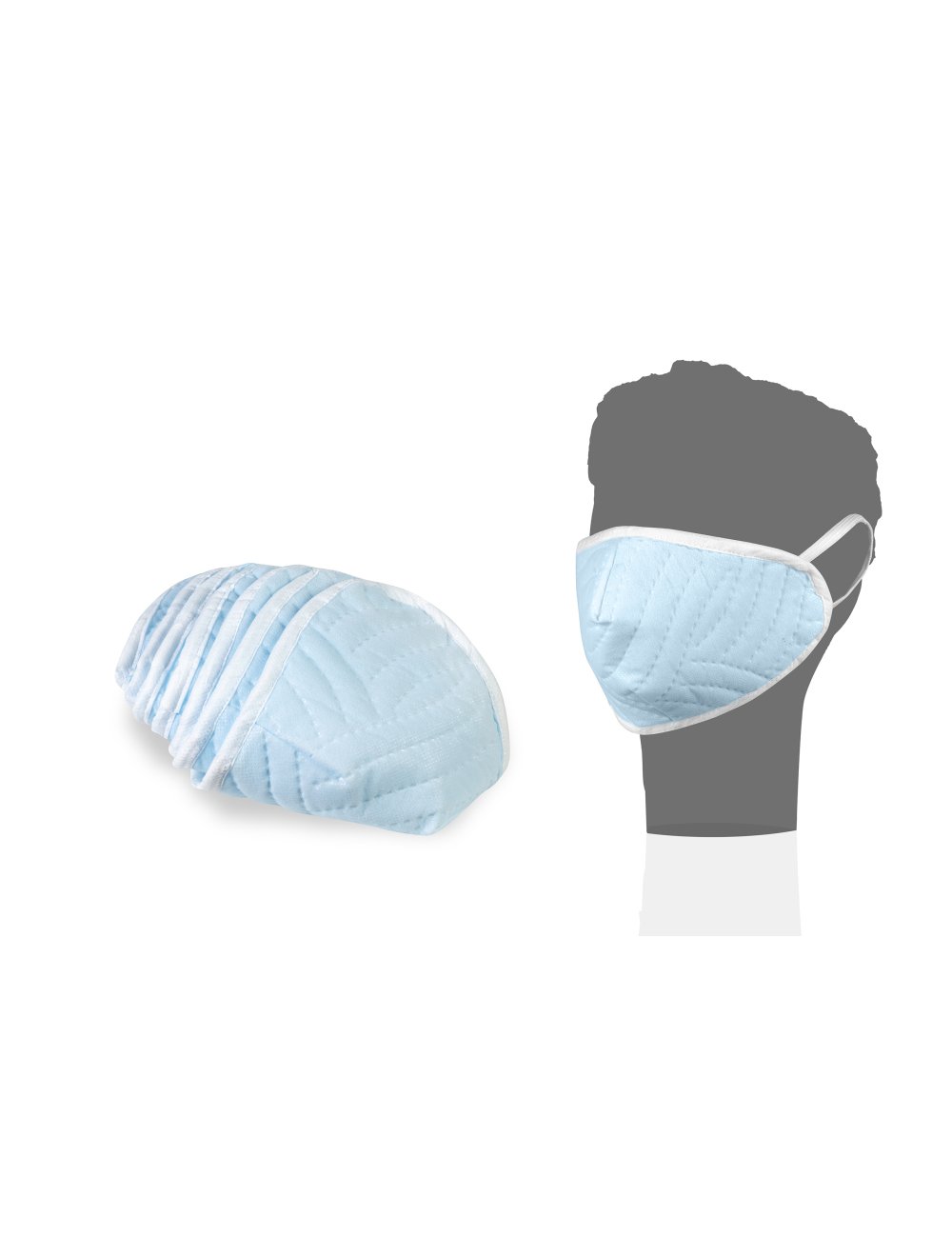 Masque de protection alternatif lavable a usage non medical (normes ce) (x10) - Pigmatech