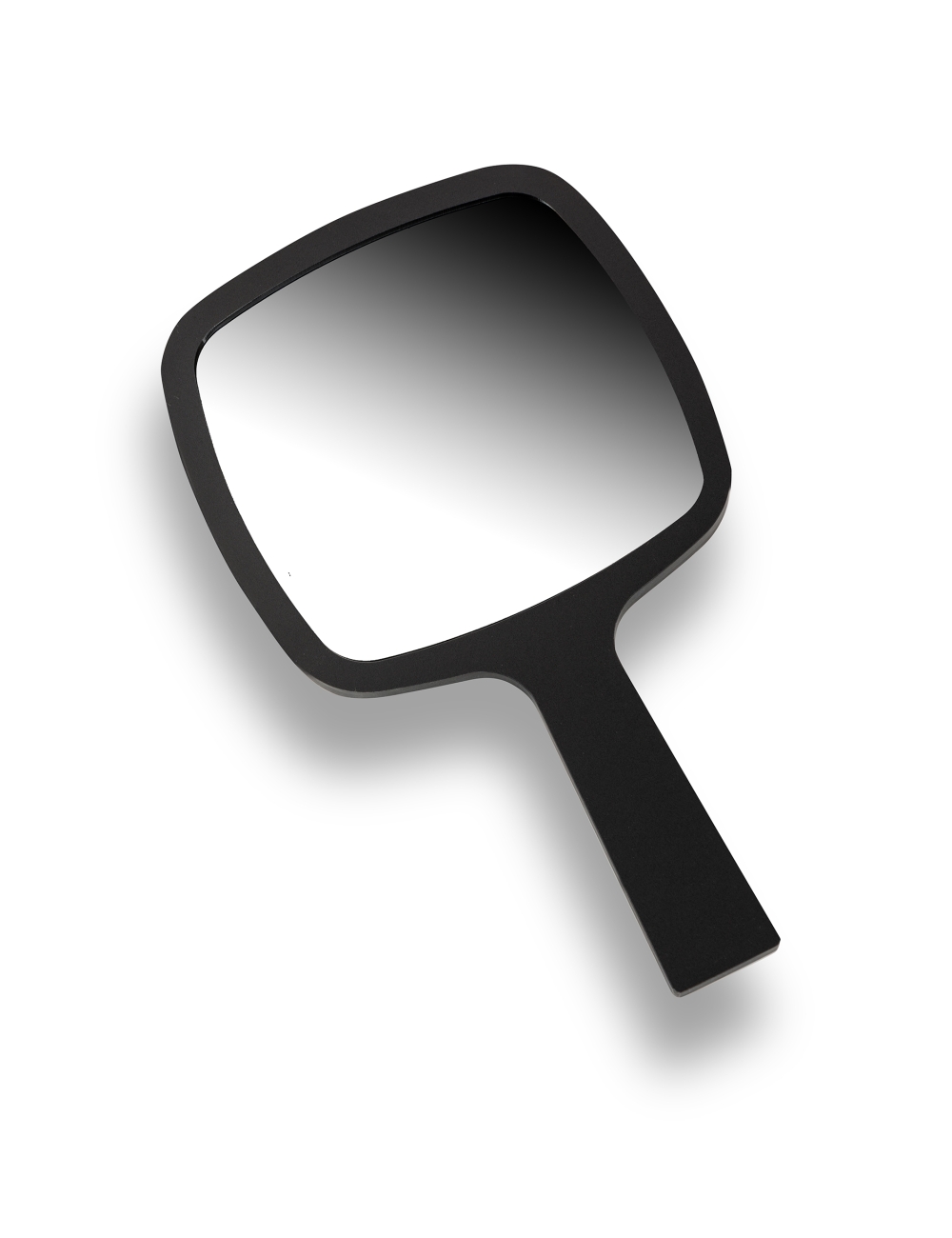 Miroir cosmetique a main portable avec poignee rigide noir - Pigmatech