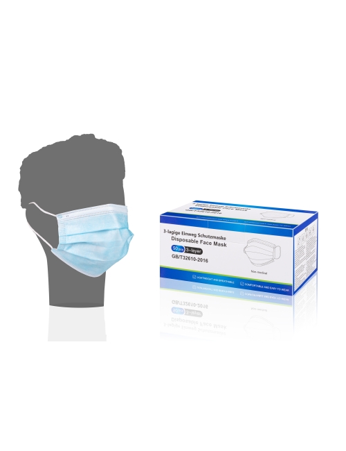 MASQUE CHIRURGICAL DE PROTECTION VISITEUR (x50)