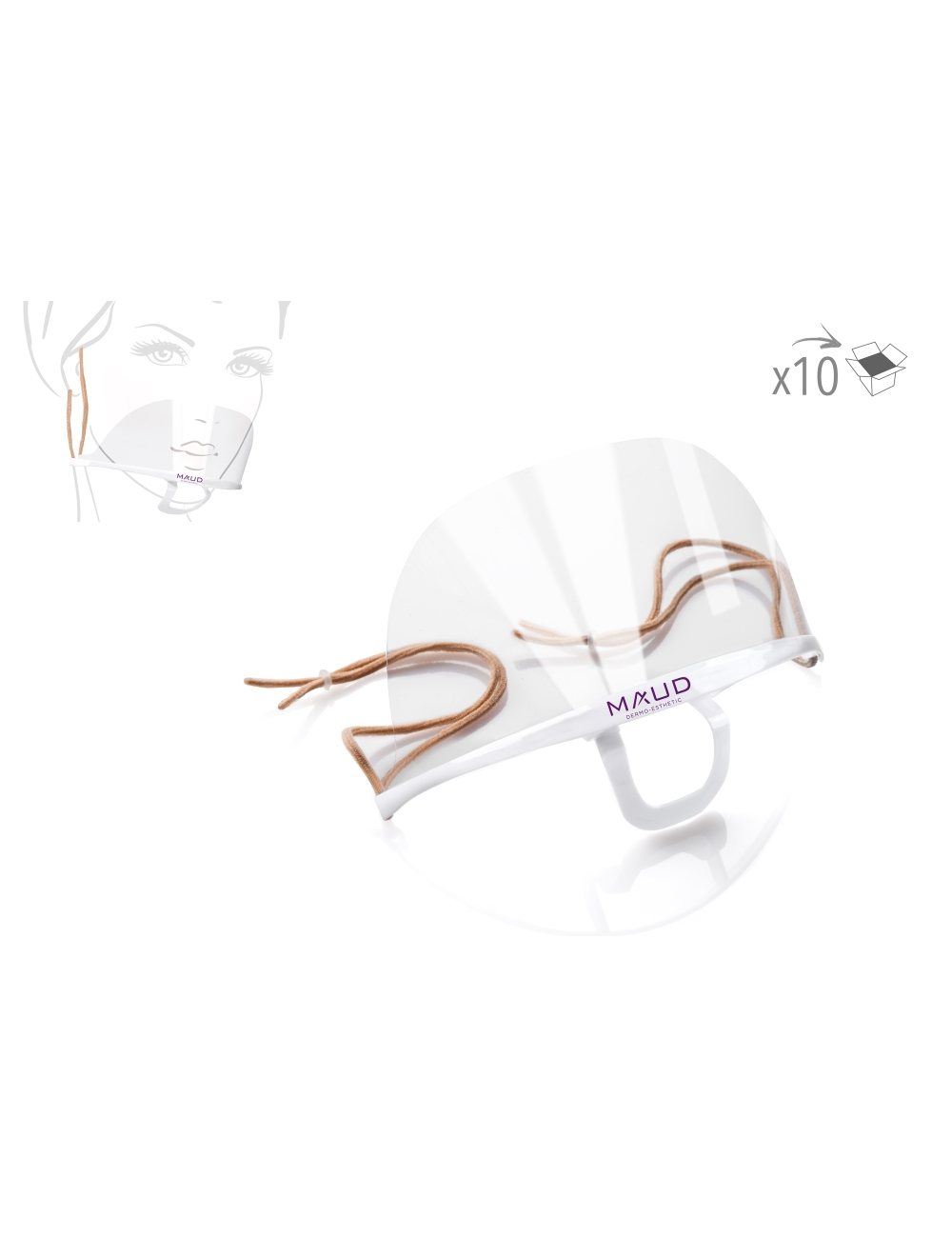 Masque de protection hygiene maud (x10) - Maud professional shop