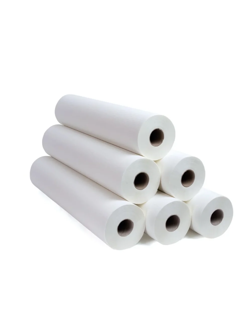 Draps d'examen en papier blanc (x6) (x180 - 50x35 cm) - Lch Draps d'examen en papier blanc (x6) (x180 - 50x35 cm) - Lch