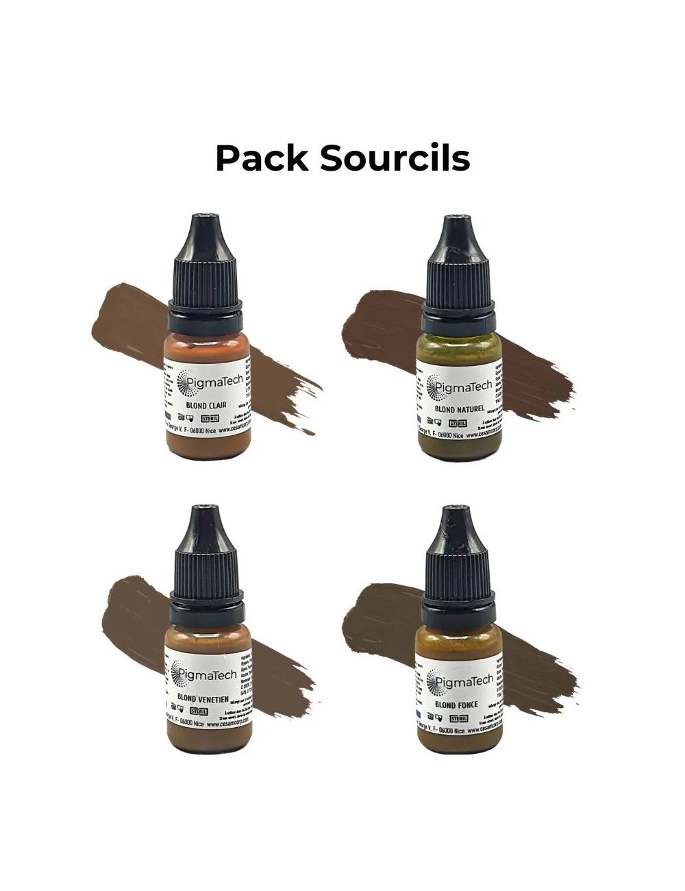 Kit pigments sourcils pigmatech - Kit pigments sourcils pigmatech -