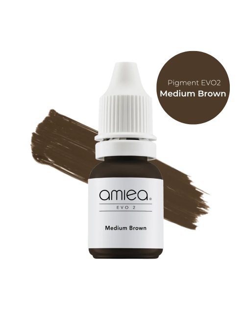 Pigment Medium Brown EVO2 pour maquillage permanent - AMIEA