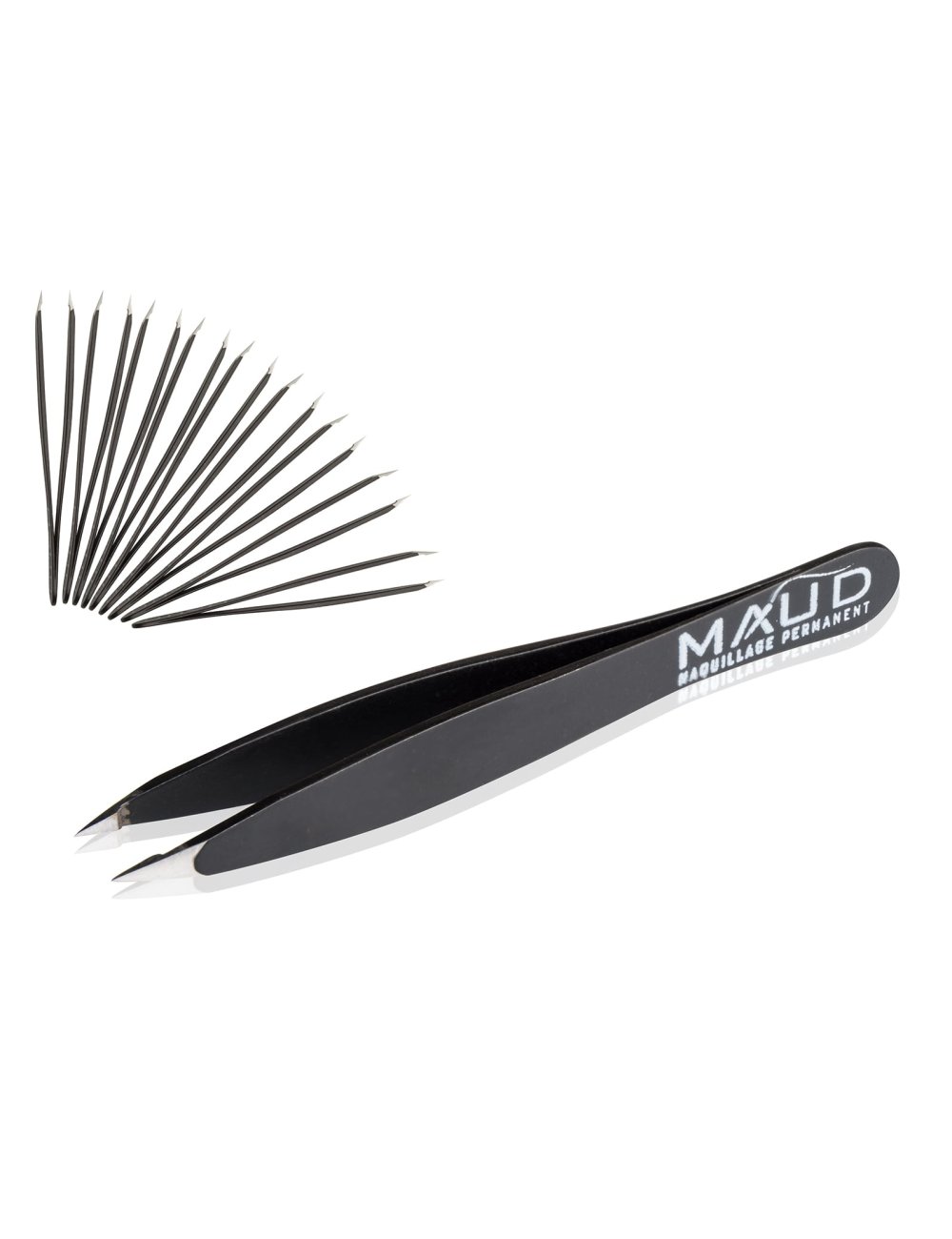 Pince a epiler pointue maud noir (x10) - Maud professional shop